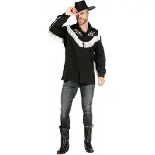 Coppens Herren Western Hemd Bobby, schwarz