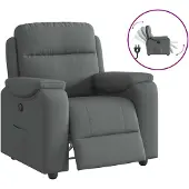 vidaXL Relaxsessel, Stoff, Dunkelgrau