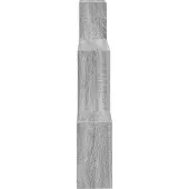 vidaXL Wandregal Wandhalterung Grau Sonoma 91,5 x 15 x 76 cm