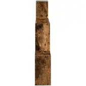 vidaXL Wandregal Wandhalterung Raucheiche 91,5 x 15 x 76 cm