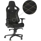 Noblechairs EPIC, PC-Gamingstuhl, 120 kg, Gepolsterter Sitz, Gepolsterte Rückenlehne, Aluminium, Schwarz