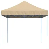 vidaXL Partyzelt Faltbar Pop-Up Beige 440x292x315 cm