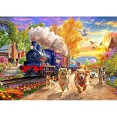 Bluebird Puzzle Hinter dem Zug 300 dlks