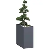 vidaXL Pflanzgefäß Anthrazit 40x80x80 cm Stahl