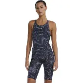 Tyr Tresher Hydrophobic Offener Rücken Wettkampfbadeanzug Grau 22 Damen Grau 22