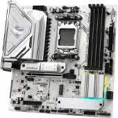 Asrock B850M Steel Legend WiFi, AMD, Sockel AM5, AMD Ryzen 7000 Series, AMD Ryzen 8000 Series, AMD Ryzen 9000 Series, Sockel AM5, DDR5-SDRAM, 256 GB