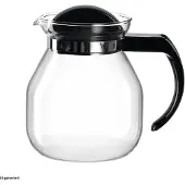 Montana Teekanne CONTENT 1 l, Schwarz/Transparent