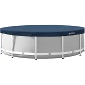 Intex 28082 Pool Abdeckplane rund 366 cm Poolabdeckung Deluxe mit 20cm Überhang