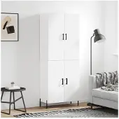 vidaXL Highboard Weiß 69,5x34x180 cm Holzwerkstoff