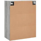 vidaXL Wandschränke 2 Stk. Grau Sonoma 69,5x34x90 cm