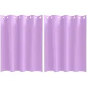 vidaXL Verdunkelungs-Vorhänge mit Ringen 2 pcs Lila 140 x 140 cm