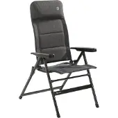 Travellife Lago Camping Chair Komfort Stürmisch Grau - Einstellbar in 7 Positionen - Wasser und UV -