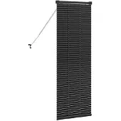 vidaXL Venezianische Jalousien Schwarz 130 x 45 cm Aluminium