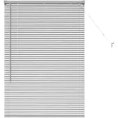 vidaXL Venezianische Jalousien Silber 175 x 85 cm Aluminium