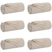 vidaXL Wohndecken 6 stk. Beige 240 x 220 cm 4.28 kg Fleece