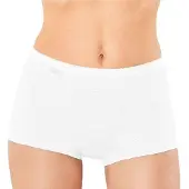 Sloggi Panty "Basic+ Short", Damen, Gr. 44, weiß, Single Jersey, Obermaterial: 95% Baumwolle, 5% Elasthan, körpernah, Unterhosen Panty, Cotton-Mix, sportiver-Look