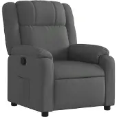 vidaXL Relaxsessel, Stoff, Dunkelgrau
