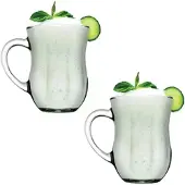 Pasabahce Gurme Ayran 2tlg Trinkglas Henkelbecher 350ml 55383