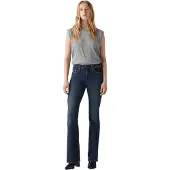 Levi's Damen 726 High Rise Flare Jeans, Blue Swell, 28W / 34L