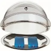 Aps Servierplatte "Thermo-Set", einfache Handhabung und dezentes Design, 6 Stunden Kühlzeit, Ø 38 cm