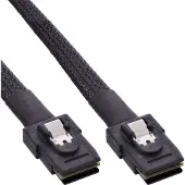 Intos SAS Anschlusskabel intern, Mini-SAS 36pin SFF-8087 an Mini-SAS 36pin SFF-8087, mit Sideband, 1m