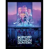 Ginza.se K-pop Dämonenjäger Film Key Art Gerahmtes Sammlerposter