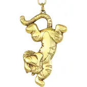 Disney Winnie Puuh Tigger Schlüsselanhänger Aus Zinn Golden Golden One Size
