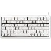Cherry G84-4100 Kompakte Kabelgebundene Tastatur, USB/PS2, Hell Grau (QWERTZ - DE), Mini, Kabelgebunden, USB, QWERTZ, Grau