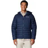 Columbia - Daunenjacke isolierend und wasserabweisend - Powder Lite II Hooded Jacket Collegiate Navy für Herren - Größe S - Navy blau