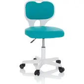 Hjh OFFICE Kinderdrehstuhl KIDDY TOP W Schreibtischstuhl für Kinder höhenverstellbar ohne Armlehnen Stoff
