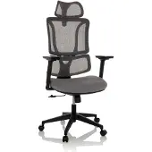 MyBuero Home Office Bürostuhl ERGOMY Schreibtischstuhl mit Armlehnen (höhenverstellbar) Stoff / Netzstoff Drehstuhl