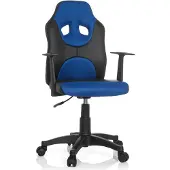 Hjh OFFICE KID GAME AL - Kinderdrehstuhl Schwarz / Blau