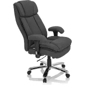 Hjh OFFICE BUILDER XXL I | Stoff - XXL Drehstuhl Dunkelgrau
