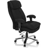 Hjh OFFICE BUILDER XXL I | Stoff - XXL Drehstuhl Schwarz