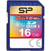 Silicon Power Elite UHS-I, 16GB, 16 GB, SDHC, Klasse 10, 40 MB/s, 25 MB/s, Blau