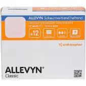Allevyn Schaumverband 7x8 cm haftend 12 St Verband