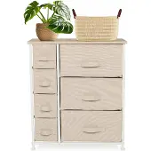 Hjh LIVING Kommode mit 7 Schubladen FOLDRESS B Sideboard Schrank 73.0 x 63.5 x 30.0 cm