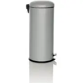 Hjh OFFICE Mülleimer 30 Liter CLEAN VIII Abfalleimer Mülltrenner rund für Küche, Büro mit Step-On 69.0 x 30.0 x 30.0 cm