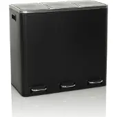 Hjh OFFICE Mülleimer 54 Liter Clean 9 Abfalleimer Mülltrenner rechteckig für Küche, Büro mit Step-On 56.0 x 61.0 x 31.5 cm