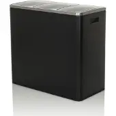 Hjh OFFICE Mülleimer 54 Liter Clean 9 Abfalleimer Mülltrenner rechteckig für Küche, Büro mit Step-On 56.0 x 61.0 x 31.5 cm