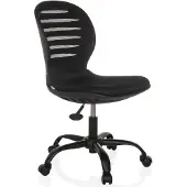Hjh OFFICE Home Office Bürostuhl CASLA Schreibtischstuhl ohne Armlehnen Stoff Drehstuhl