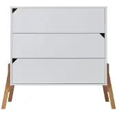 Bellamy Kommode mit 3 Schubladen, Weiß, 107cm