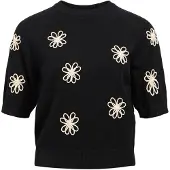 Object Kurzarm Pullover Schwarz L