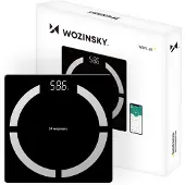 Wozinsky WIWL-30, Elektronische Personenwaage, 180 kg, 100 g, Schwarz, kg, lb, Rechteck