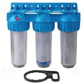 IBO Wasserfilter 3-Stufen-System - 10" - 1" Gewinde - Einfache Installation - Hohe Qualität