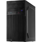 Inter-Tech IT-6521 Straight, Micro Tower, PC, Schwarz, micro ATX, Mini-ITX, Heimbüro, 12,5 cm