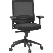 Hjh OFFICE PORTO BASE - Profi Bürostuhl Schwarz