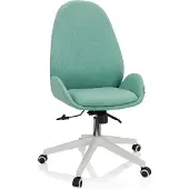 Hjh OFFICE Home Office Bürostuhl AVEA I Schreibtischstuhl mit Armlehnen Stoff Drehstuhl