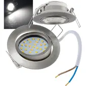 Chilitec LED-Einbauleuchte Flat-32 neutralweiß 80x32mm 5W 590lm Edelstahl gebürstet