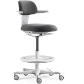 Hjh OFFICE Arbeitsstuhl TOP WORK 40 W Drehstuhl mit Armlehnen Stoff